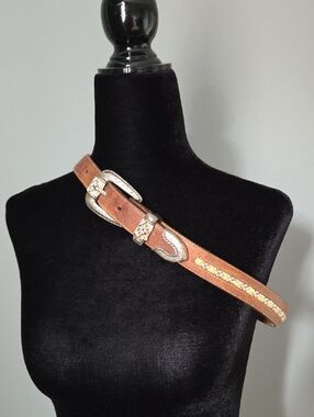 Vintage Tony Lama Beaded Belt